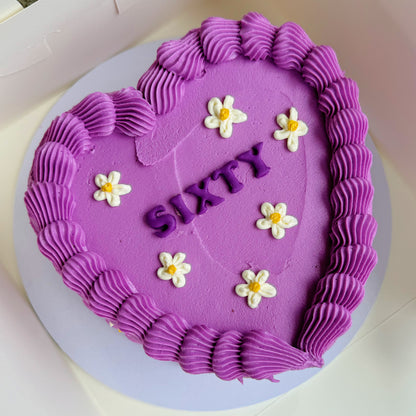 Custom Heart Cake