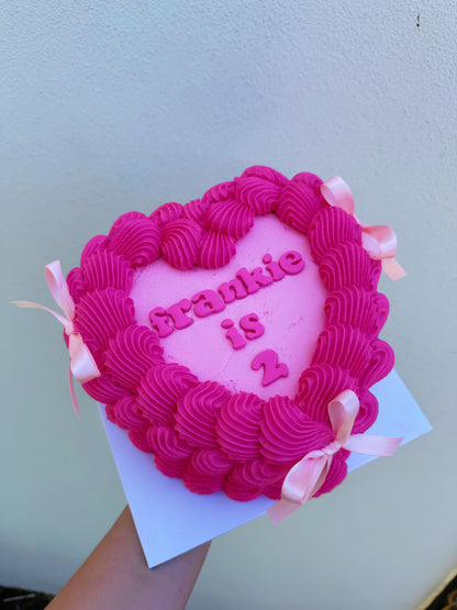 Custom Heart Cake