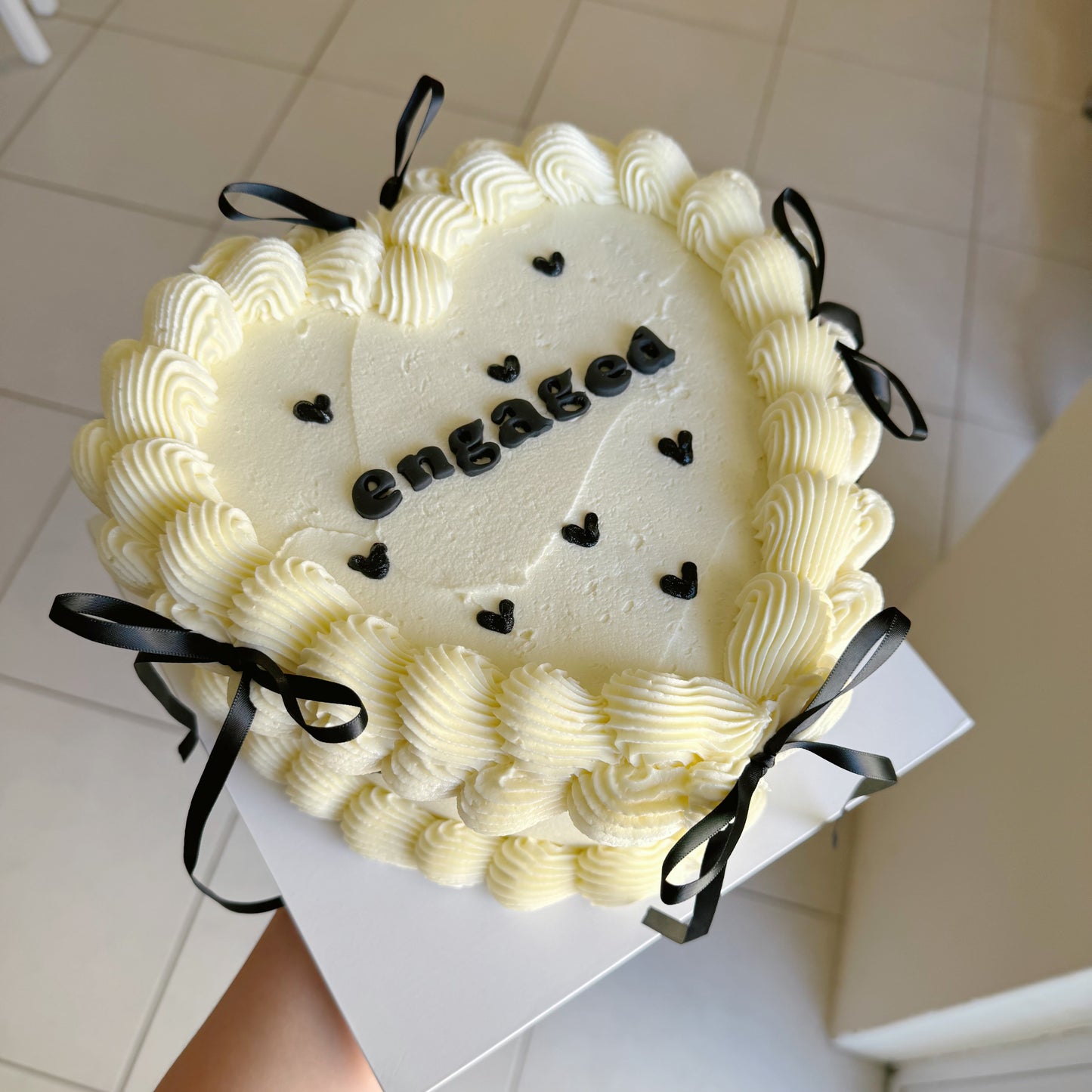 Custom Heart Cake