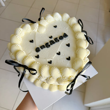 Custom Heart Cake